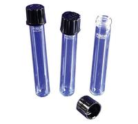 Tube à réactifs en verre Pyrex, capacité de 8 ml, lot de 40, avec bouchon à vis