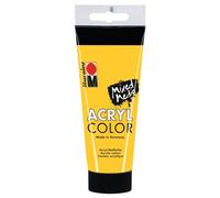 Tube Acrycolor Couleur Jaune Moyen - Marabu - 100ml
