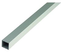 Tube carré - aluminium, couleur argent, anodisée, 1000 x 25 x 25 mm
