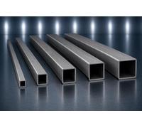 Tube Carré Inox 304L Brut 80 x 80 x 3 mm - Longueur 1000 mm - Profilé Creux en Acier Inoxydable - Tube Soudable - Résistant à la Corrosion - Métallerie, Serrurerie, Garde-Corps, Mobilier, Bricolage