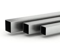 Tube carré inox 304L - Profil creux acier inoxydable - 1 m (20 x 20 x 1.5mm - Longueur 2m)