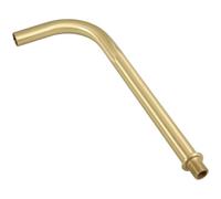 Tube Coudé en Laiton Pur M10, 15mm, pour Applique Murale | Filetage Interne M10, Forme Petit Coude en S, Pièce Décorative pour Bras de Lampe et Montage Mural