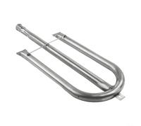Tube de brûleur à gaz 58 cm, en forme de U, en acier inoxydable, plaque de flamme de rechange pour barbecue extérieur, fourchette à feu en forme de L