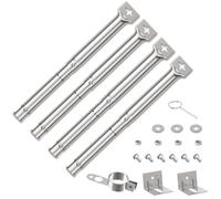 Tube de Brûleur Réglable pour Campingaz,Blooma,Charbroil,FirePlus,Pièces de Rechange de Universal Barbecue Brûleur en Acier Inoxydable,Brûleur Universel de Tube réglables (30,8cm a 44,9 cm, 3 piezas)