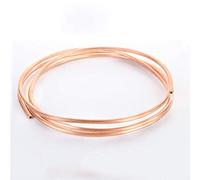 Tube de cuivre T2, diamètre extérieur 2 mm * 0,5 mm d'épaisseur de paroi, longueur 2 m, bobine de tube de tuyau capillaire de réfrigération