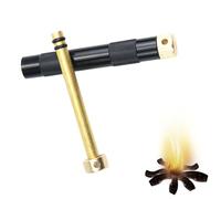 Tube De Feu Compressé - Outil De Survie pour Allume-feu À Piston | Mini Équipement De Survie, Tube À Feu Comprimé Portable pour Les Voyages De Camping en Plein Air