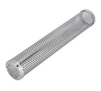 Tube de fumage à granulés, 12 pouces, 5 heures de fumée chaude et froide, tube de fumage de copeaux de bois en acier inoxydable pour barbecues à gaz et à charbon de bois (Ronde)