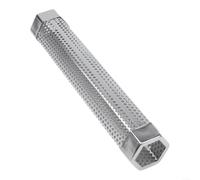 Tube de fumée hexagonal de 30,5 cm pour copeaux de bois et granulés - Générateur de fumée en acier inoxydable pour barbecue - Compatible avec toutes les grilles, y compris le gaz, le charbon de bois