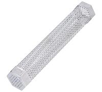 Tube de fumée pour fumoir à granulés, boîte de fumoir de tuyau de générateur de fumée de barbecue stable hexagonale portative en acier inoxydable pour les aliments grillés à froid (30,6 cm * 5 cm)