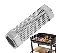 Tube de fumoir à granulés - Générateur en acier inoxydable pour améliorer la saveur du barbecue | Grille d'aération hexagonale avec accessoire de granulés de bois en métal résistant à la chaleur 15,7