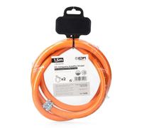 Tube de gaz butane EDM Butaflex 2 pince double couche 9 x 15 mm 1,5 m