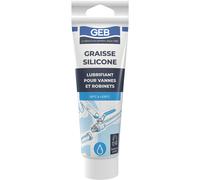 GEB Graisse silicone – Lubrifiant pour robinetterie et sanitaires – Spécial eau potable – Tube 125 ml