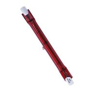 Tube de lampe de chauffage halogène rouge rubis 250 W 118 mm de long pour chauffage de jardin, peinture de voiture, séchage, durcissement, traitement de surface (R7 220V 250W Ø10mm 118mm)