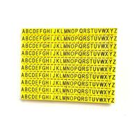 Tube de marquage de câble jaune avec lettres A-Z et numéros (260PCS 1,5mm²)