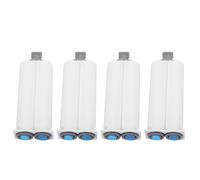 Tube de Mélange de Colle en Plastique Blanc Ab 50ml 4 Pièces 1: 1 | Usage Automobile et Réparation, Design à Deux Composants, Application Polyvalente, Remplacement pour Colle Époxy
