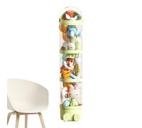 Tube de rangement peluches Porte-, Transparent, Compact, Quatre Niveaux | seau à 161,8 cm pour chambre d'enfant, crèche, salle de jeux, dortoir et espace de