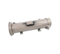 Tube de rangement pour canne à souder 5 kg en aluminium robuste pour tiges TIG MMA jusqu'à 400 mm avec sangle Bleu (gris)