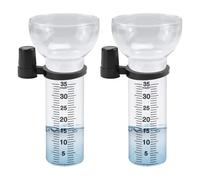 Tube de rechange pour jauge de pluie, tasses à mesurer en verre transparent, 2 tubes de recharge pour jauge météo, pièces de rechange transparentes pour collecteur, outil de de pelouse de