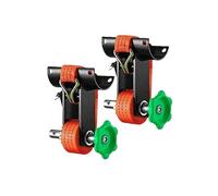 Tube de support d'échelle à cliquet en acier tube rond 2 pouces d'une capacité 100 lb paquets d'outils fixation sécurisés Sangles d'arrimage 9 pi Pour débutants (bricolage)