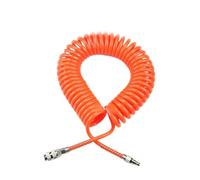 Tube de tuyau de compresseur d'air en polyuréthane PU 8mm X 5mm, avec raccord ue, connecteur d'outil Flexible, tuyau en spirale à ressort PU0805 8 * 5 (Color : 15M-8X5 w EU)