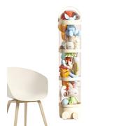 Tube De Vertical - 63,7 Pouces De Hauteur, 28 Cm De Diamètre, Plastique PP, Conception De Stockage À 4 Couches | Affichage D'animaux En Peluche, Porte-s Transparente, Organisateur De Sall