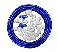 Tube d'eau RO de 35,6 cm OD de 10 m avec raccords à connexion rapide pour installations de purificateur d'eau à osmose inverse domestique