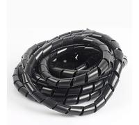 Tube d'enveloppe de câble en Spirale de qualité supérieure-1 pièce Organisateur de Fil de câble Noir, Gaine PE de 4mm à 20mm for Une Gestion ordonnée des câbles(4mm)