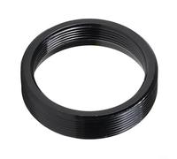 Tube d'extension à monture C de 25 mm pour caméras de sécurité industrielles - L'entretoise en alliage d'aluminium augmente la longueur focale pour la photographie de 9 mm d'épaisseur (blanc)