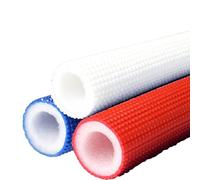 Tube d'isolation de tuyau en mousse à haute élasticité, 5/8 "3/4" 1 "1-1/4" ID, manchon antidérapant en polyéthylène à cellules fermées 1 pièce(Red,ID 1-1/4″xT 1/3″)