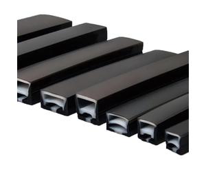 Tube en silicone noir for néon LED - Canal diffuseur de bande LED flexible et étanche, 1 paquet(20x20mmx3meters)