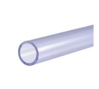 Tube en vinyle SOURCING MAP Tuyau Rigide PVC Rond Tube PVC 20mm ID 25mm OD 0,2m Transparent Bleu pour Eau Tube Artisanat Présentoirs