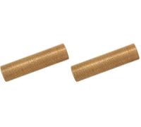 Tube fileté laiton Longueur 5 cm mâle 26x34 (Lot de 2)