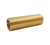 Tube fileté passe paroi en laiton - Ø 3/4'' x Long : 100mm