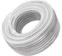 Tube Flexible en PVC De 20 Mm Id X 24 Mm Od, Tube en Plastique, Tuyau en Biseau, Quatre Saisons 3/4" Doux, Non Toxique, Transparent, Adapté à Diverses Occasions, Transparent, 5m