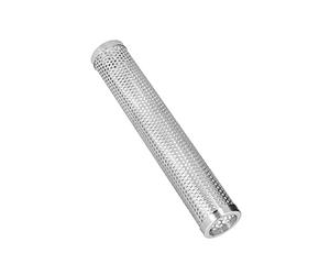 Tube Fumoir à Granulés Inox 304 30.6x5.3cm Cylindre pour Barbecue | Diffuseur de Fumée à Grande Capacité, Convient pour Fumage Chaud/Froid Viandes Poissons et Saucisses sur Tous Types de Grills