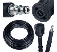 Rosfix Tuyau Haute Pression 15m Quick Connect - Nylon Renforcé, 200 Bar, 60°C | Click Lavor des Deux Côtés | compatible avec nettoyeur haute pression Lavor
