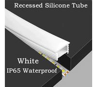 Tube LED en Silicone blanc encastré, néon, corde Flexible, diffuseur de canal WS2811 WS2812B, Tube de bande de ruban étanche pour l'extérieur