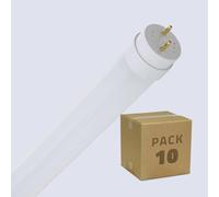 Tube Led T8 Cristal 120 Cm Connexion Latéralel 18w 160lm/W (Pack 10 Unités) Blanc Chaud Non 3000k