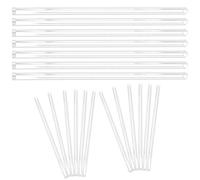 Tube Lumineux LED Lot de 20 Pièces en Plastique Effet Étoile Transparent