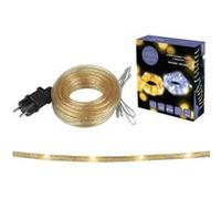 Tube lumineux Moon in the Room ML54GC Cordon décoratif 100LED 10m avec paillettes or blanc chaud IP44 Blanc Chaud G