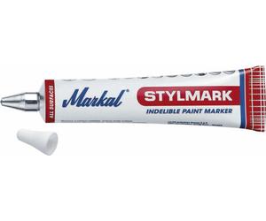 Tube marqueur à bille toutes surfaces blanc MARKAL - 11632