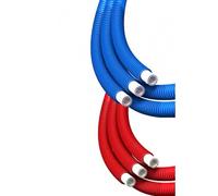Tube multicouche PE-RT Tita-fix Ø20 mm avec gaine en polypropylène rouge - 50 mètres RBM