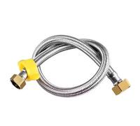 Tube ondulé en acier inoxydable 20/40/60/80/100/150/200cm G1/2 Inch Stainless Steel Nylon Braided Plumbing Hoses Explosion-proof Flexible Shower Hose(Color3,80cm)