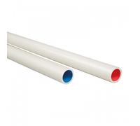 Tube PE-RT Calineo diamètre 12 mm blanc/rouge - couronne de 100 m ELYDAN