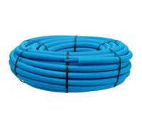 Tube PER gainé 16mm x 100m bleu Fixoconnect