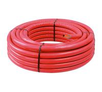 Tube PER gainé isolé rouge 16mm x 50m Fixoconnect