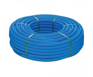 Tube PER pré-gainé bleu 13x16 - couronne de 100 mètres PIPEX