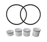 Tube plongeur de rechange Joint, 2 pièces, compatible avec le tube plongeur Viega Tempoplex modèle 6961.99 article 585 982 pour série à partir de 2006, AD 64 mm ID 57 mm épaisseur 3 mm
