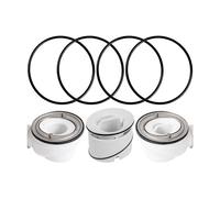 Tube plongeur de rechange Joint, 4 pcs, compatible avec le tube plongeur Viega Tempoplex modèle 6958.1-821 article 450 229 pour série à partir de 2001 jusqu'à 2006, AD 65 mm ID 60 mm épaisseur 2,5 mm