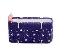 Tube portable, seau de douche, design rectangulaire, construction pliable, léger et compact, pratique à utiliser au quotidien, pour la maison, l'extérieur, les voyages, le camping, 100 x 60 x 40 cm